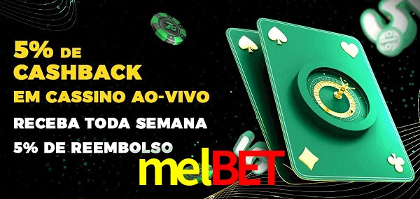 Promoções do cassino ao Vivo melbet